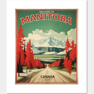 Manitoba Canada Vintage Poster Tourism 2 Posters and Art